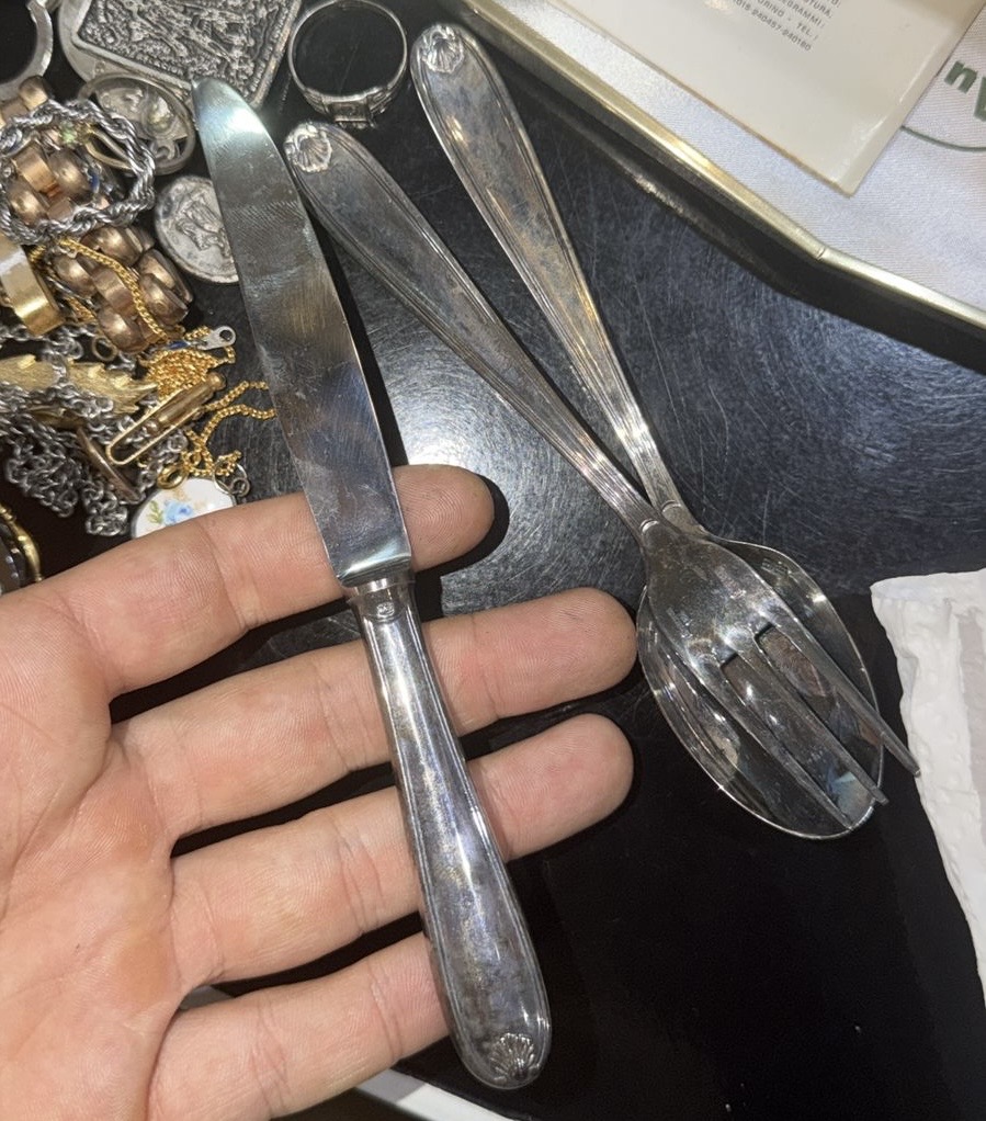 Cubiertos de plata