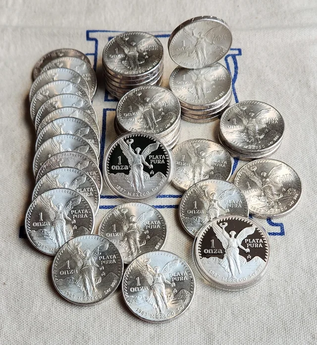 Monedas de plata pura