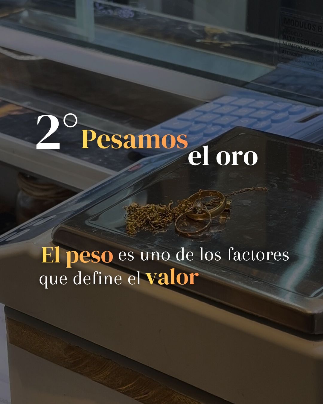Pesamos el oro